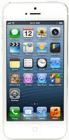 Смартфон Apple iPhone 5 32Gb White & Silver - Камень-на-Оби